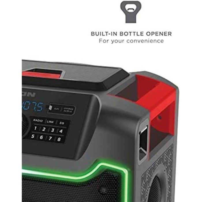 ION Pathfinder 280° All-Weather Speaker's built-in bottle opener